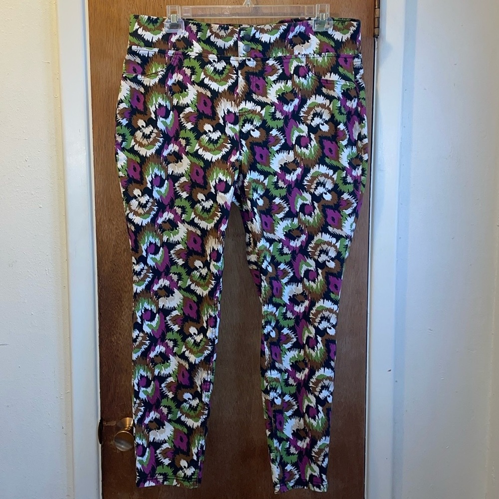 Terra & Sky Multicolor Straight Leg Pants Sz 1X (16W-18W)